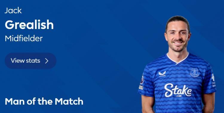 KAIYUN-助攻双响，英超官方：格拉利什当选埃弗顿3-2狼队全场最佳